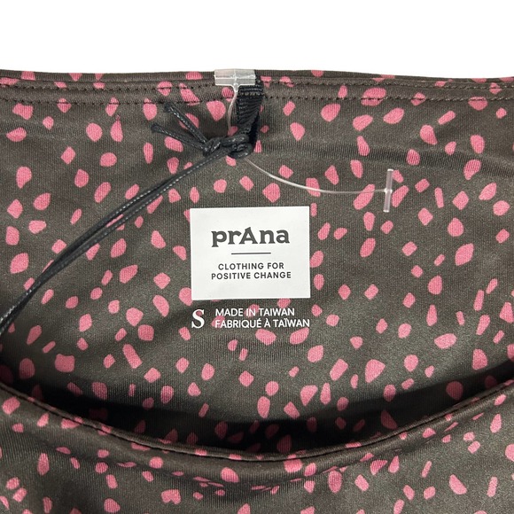 prAna Size S Emerald Lake Dress Deep Pine Spots Purple Sleeveless Athleisure NEW - Picture 9 of 12